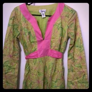 Lilly Pulitzer embroidered kimono dress